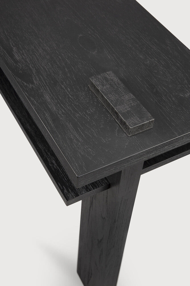 Abstract Console | Varnished Teak | Black