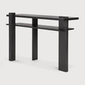 Abstract Console | Varnished Teak | Black