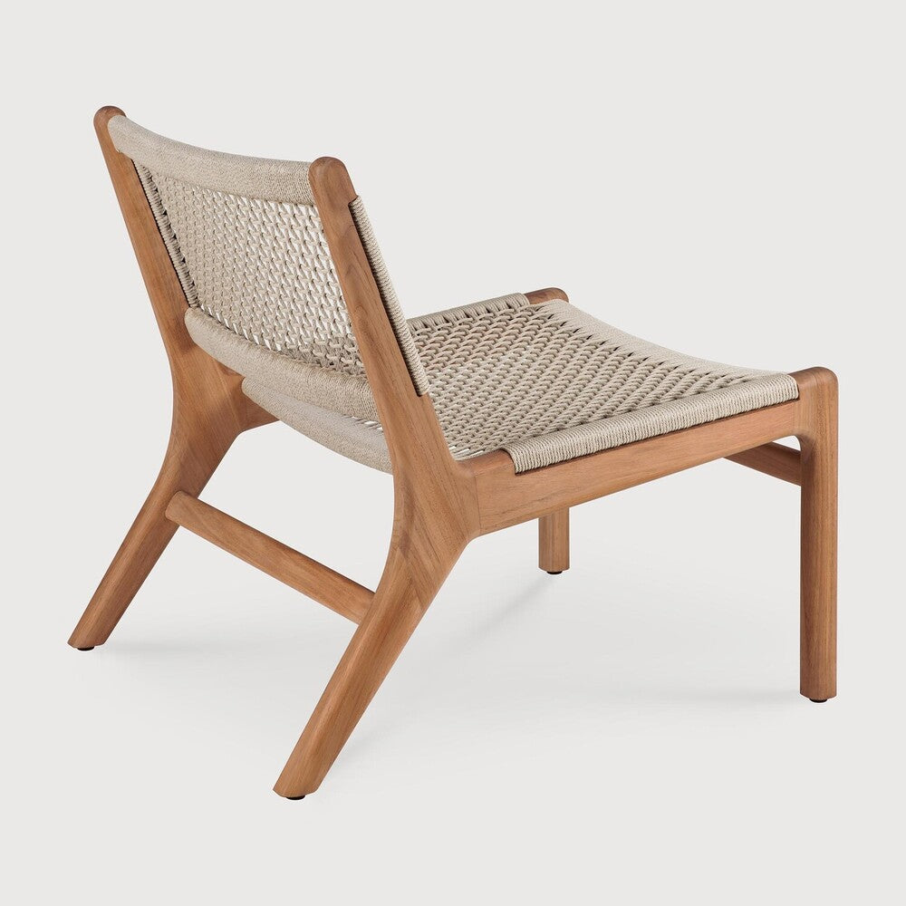 Jack Woven Outdoor Lounge Chair | Teak | Beige Cord