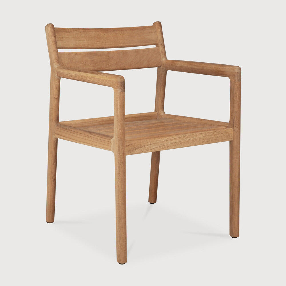 Jack Outdoor Dining Chair Frame | Teak | With Arms