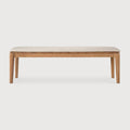 Bok Outdoor Bench | Teak | Natural Fabric | 3+ Seater