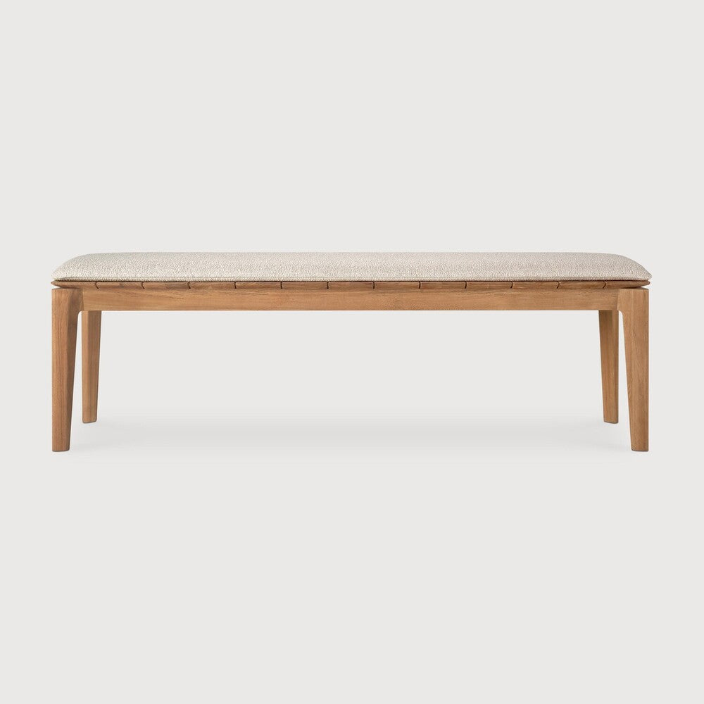 Bok Outdoor Bench | Teak | Natural Fabric | 3+ Seater
