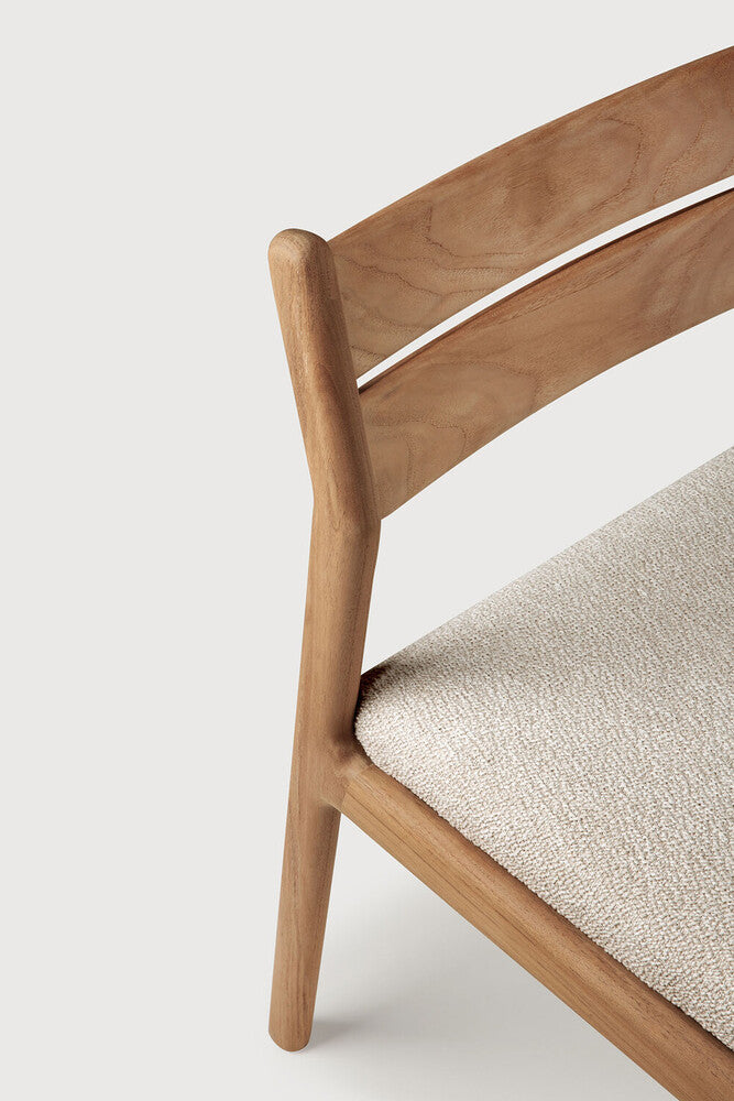 Jack Outdoor Dining Chair | Teak | Natural Fabric