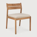 Jack Outdoor Dining Chair | Teak | Natural Fabric