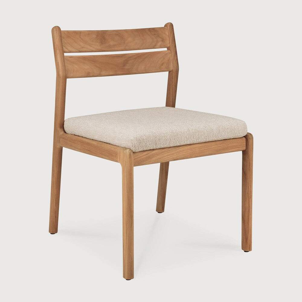 Jack Outdoor Dining Chair | Teak | Natural Fabric