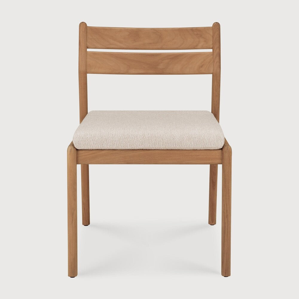 Jack Outdoor Dining Chair | Teak | Natural Fabric