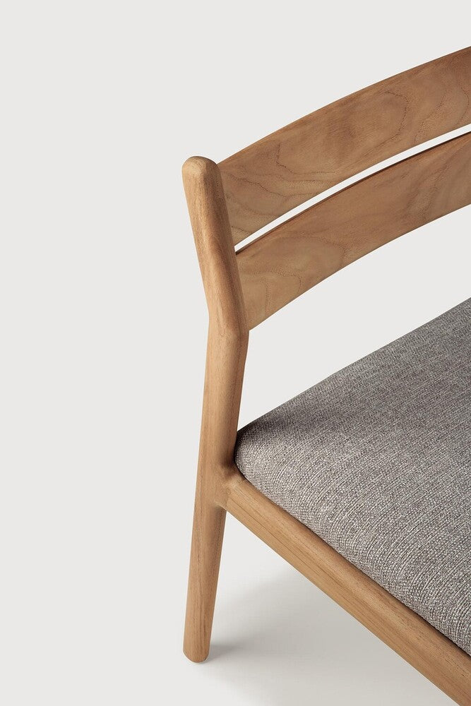 Jack Outdoor Dining Chair | Teak | Mocha Fabric