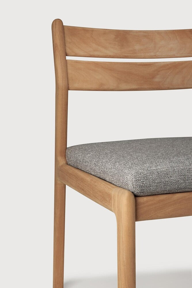 Jack Outdoor Dining Chair | Teak | Mocha Fabric