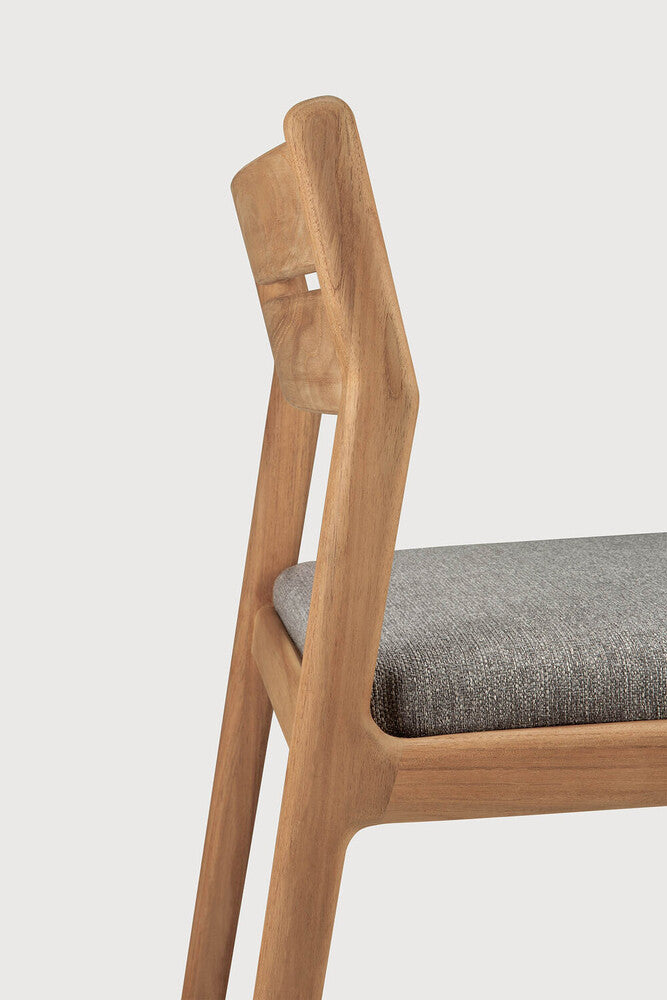 Jack Outdoor Dining Chair | Teak | Mocha Fabric