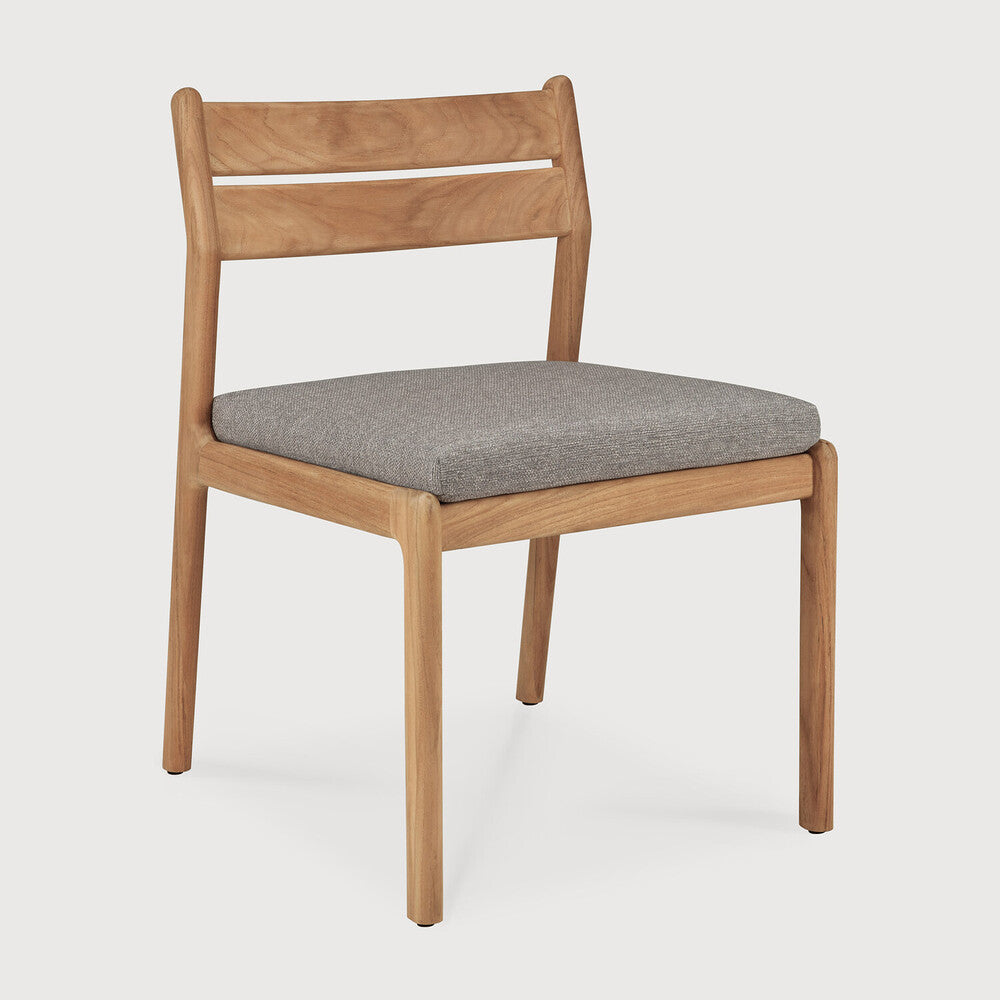 Jack Outdoor Dining Chair | Teak | Mocha Fabric