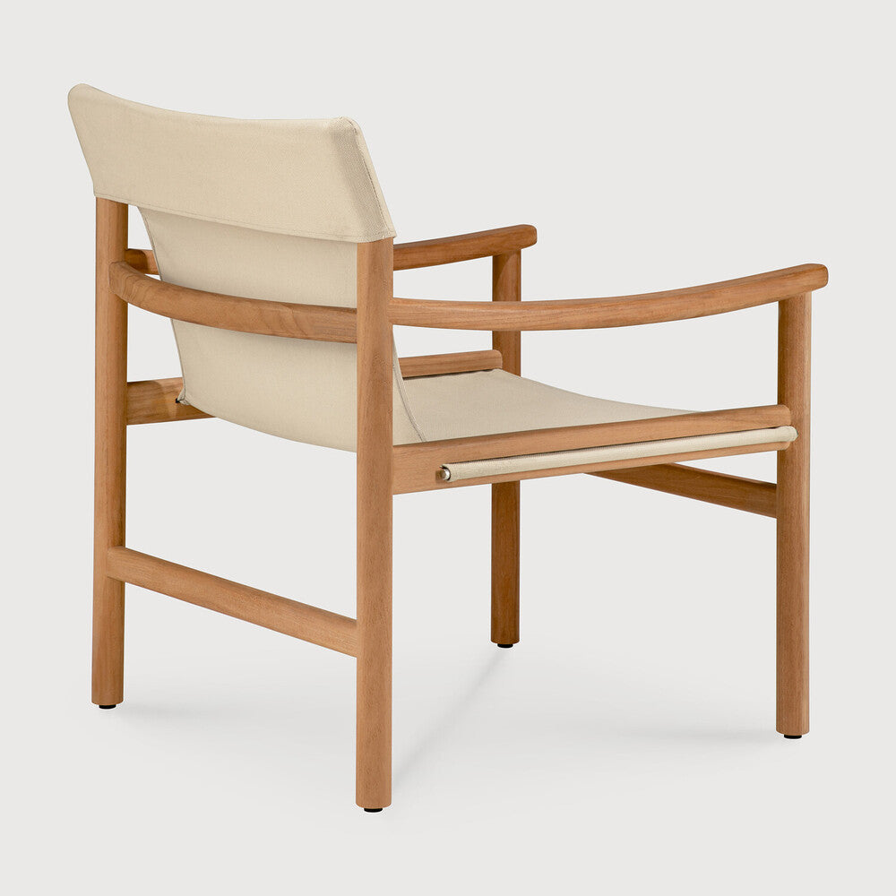 Safari Outdoor Lounge Chair | Teak | Dune Fabric | Removable Cover