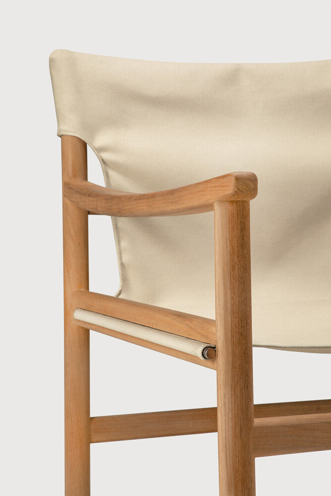 Safari Outdoor Lounge Chair | Teak | Dune Fabric | Removable Cover