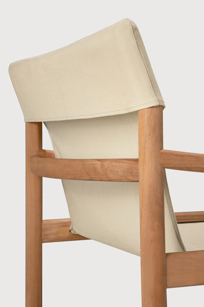 Safari Outdoor Lounge Chair | Teak | Dune Fabric | Removable Cover