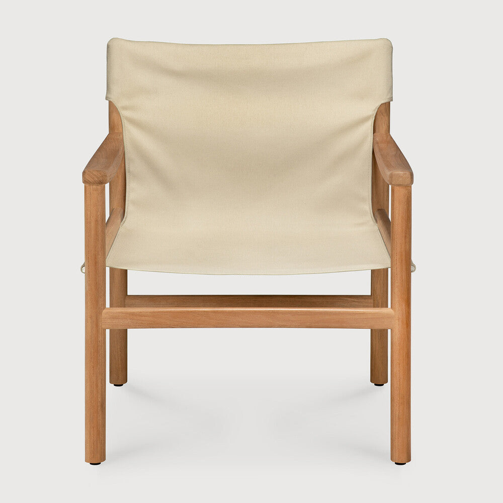 Safari Outdoor Lounge Chair | Teak | Dune Fabric | Removable Cover