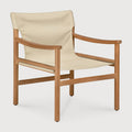 Safari Outdoor Lounge Chair | Teak | Dune Fabric | Removable Cover