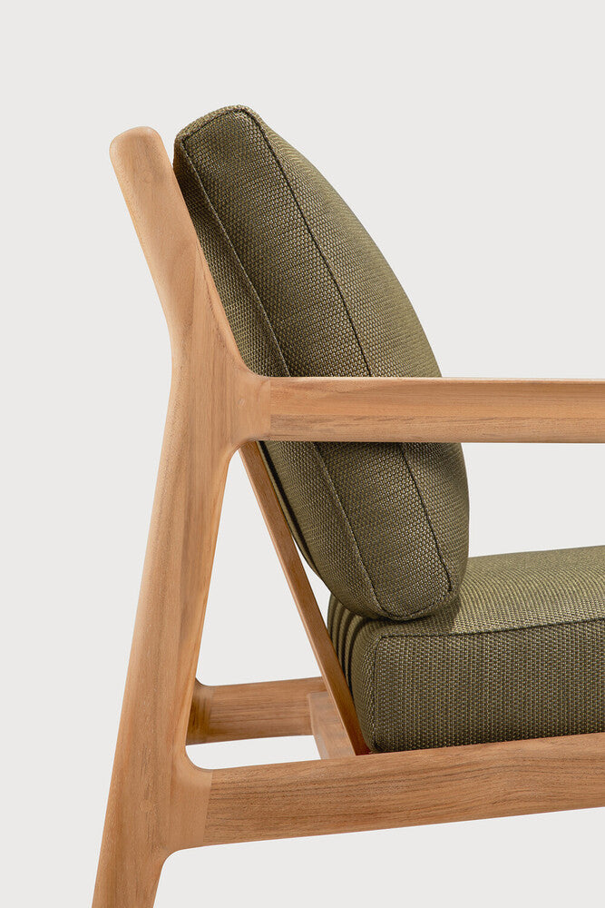 Jack Outdoor Lounge Chair | Teak | Green Fabric