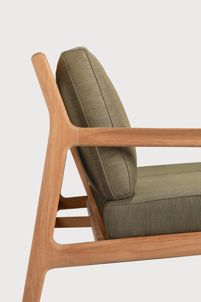 Jack Outdoor Sofa | Teak | Green Fabric | 2+ Seater