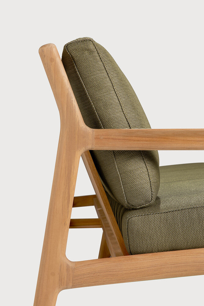 Jack Outdoor Sofa | Teak | Green Fabric | 3+ Seater
