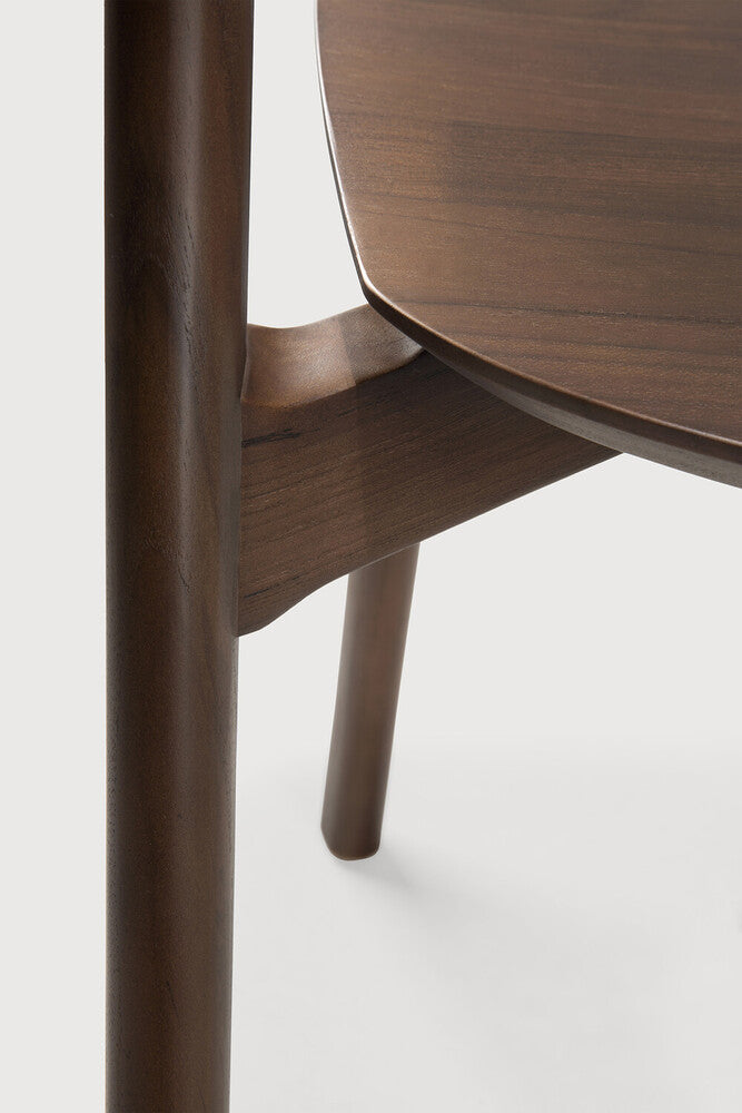 Bok Dining Chair | Varnished Teak | Brown