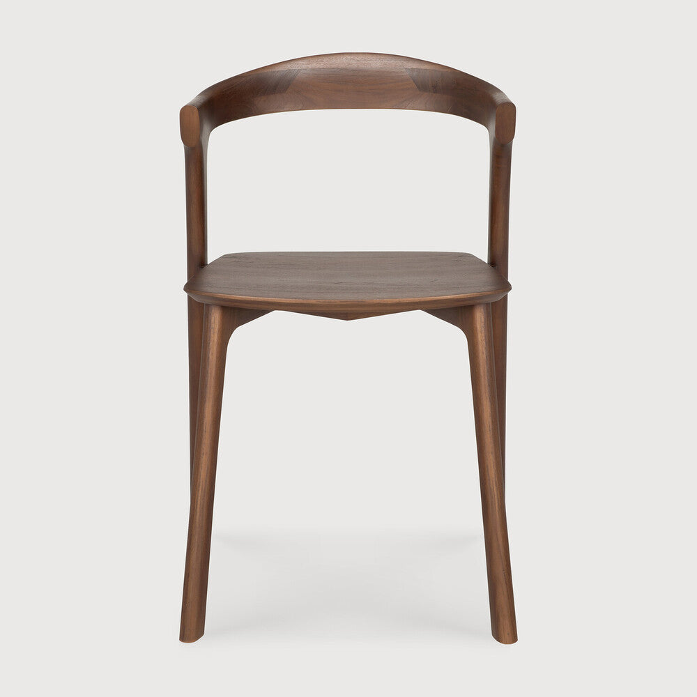 Bok Dining Chair | Varnished Teak | Brown