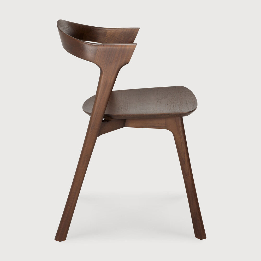 Bok Dining Chair | Varnished Teak | Brown