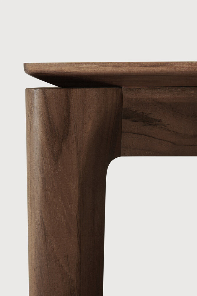 Bok Dining Table | Varnished Teak | Brown | Rectangular | 79" X 37"