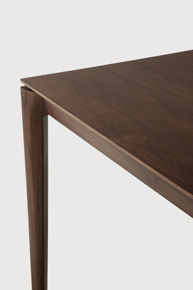 Bok Dining Table | Varnished Teak | Brown | Rectangular | 94" X 39"
