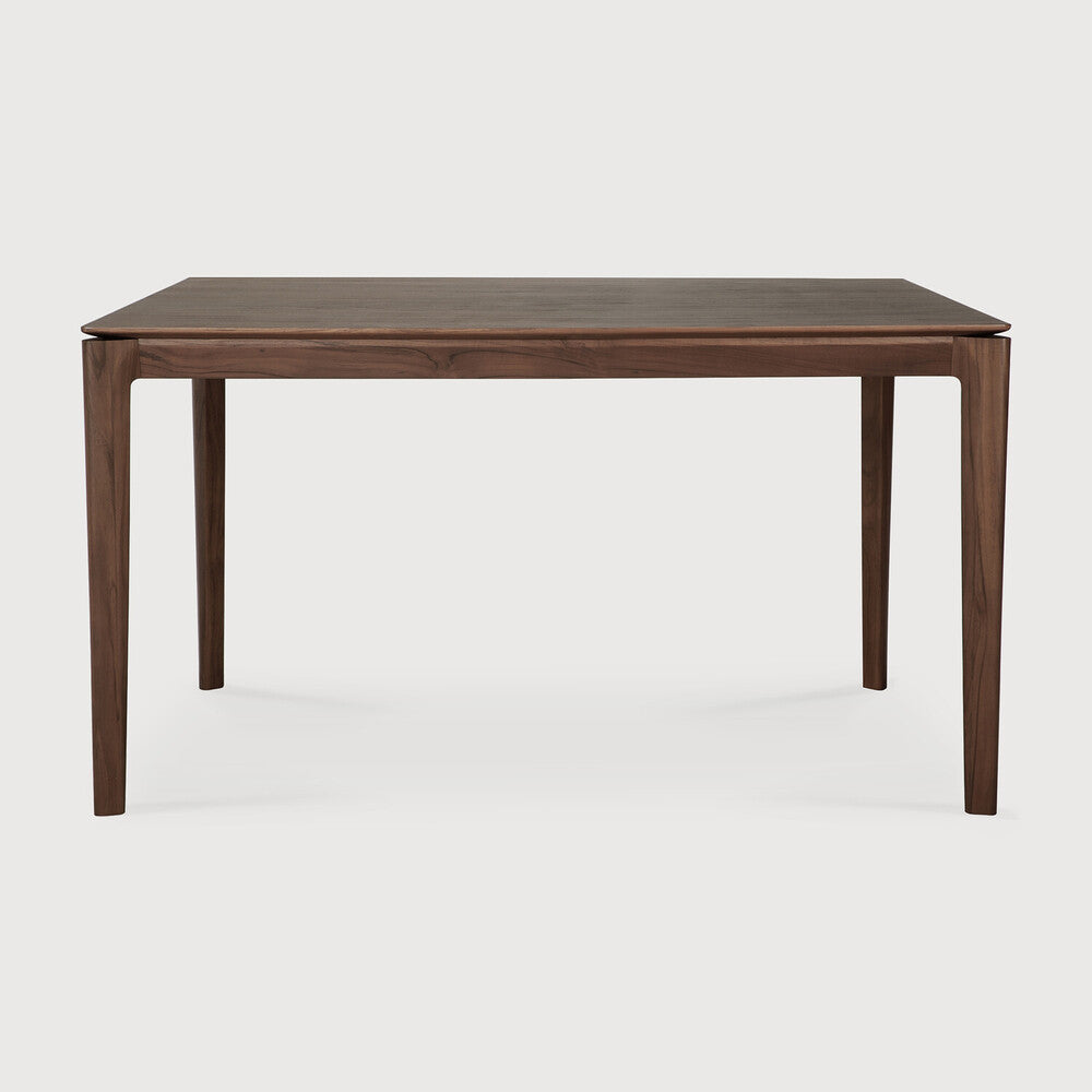 Bok Dining Table | Varnished Teak | Brown | Rectangular | 55" X 31"