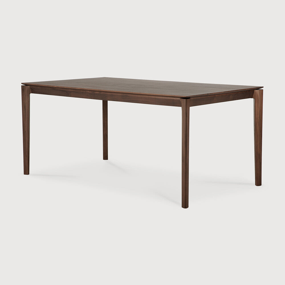 Bok Dining Table | Varnished Teak | Brown | Rectangular | 63" X 31"