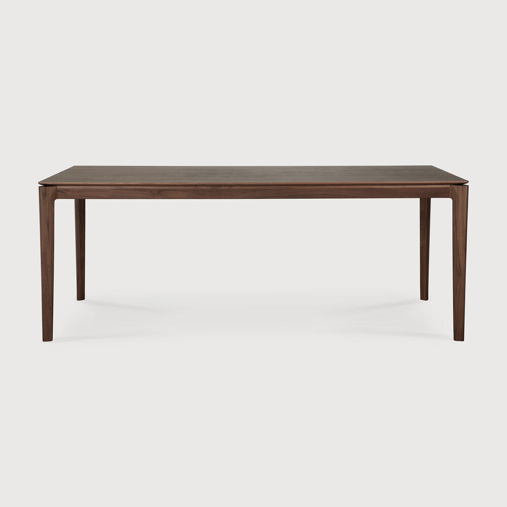 Bok Dining Table | Varnished Teak | Brown | Rectangular | 79" X 37"