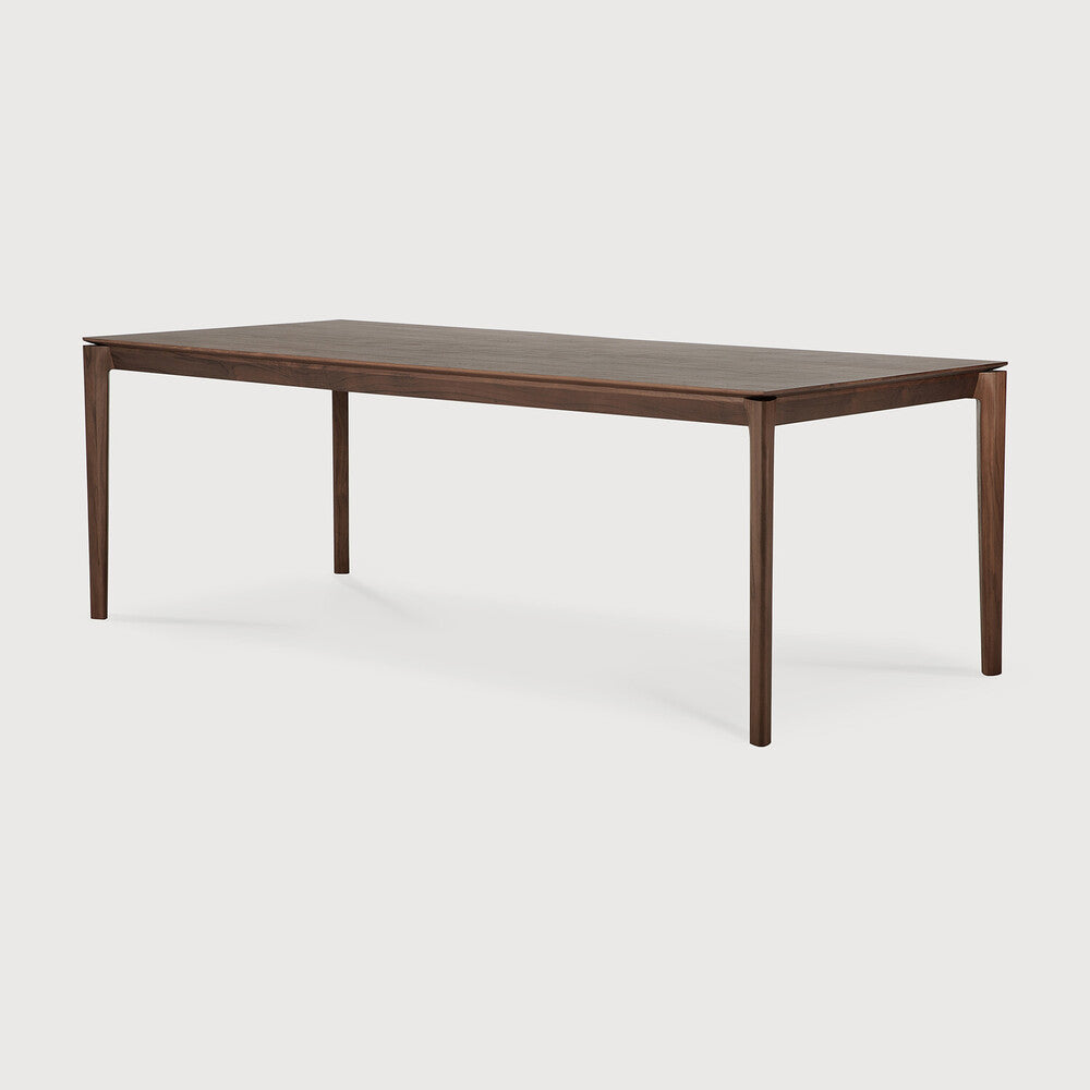 Bok Dining Table | Varnished Teak | Brown | Rectangular | 87" X 37"