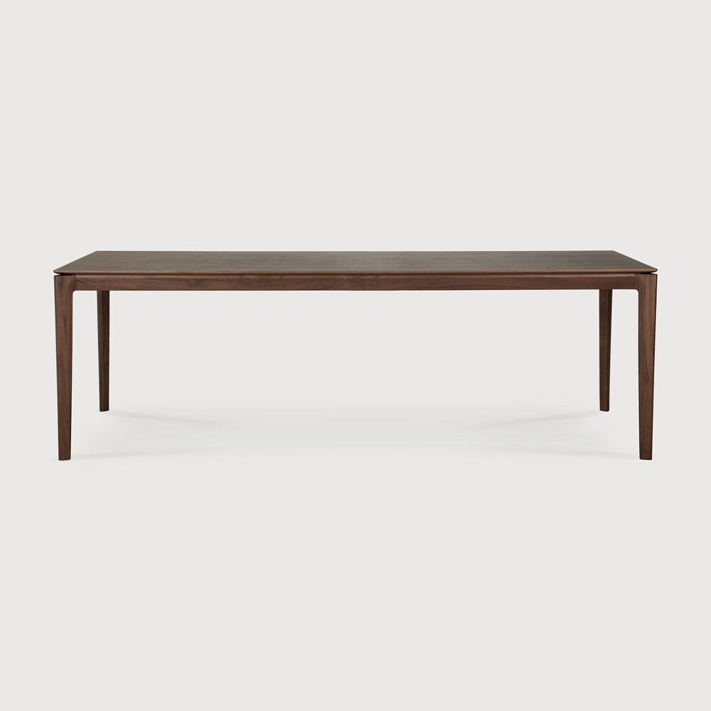 Bok Dining Table | Varnished Teak | Brown | Rectangular | 94" X 39"