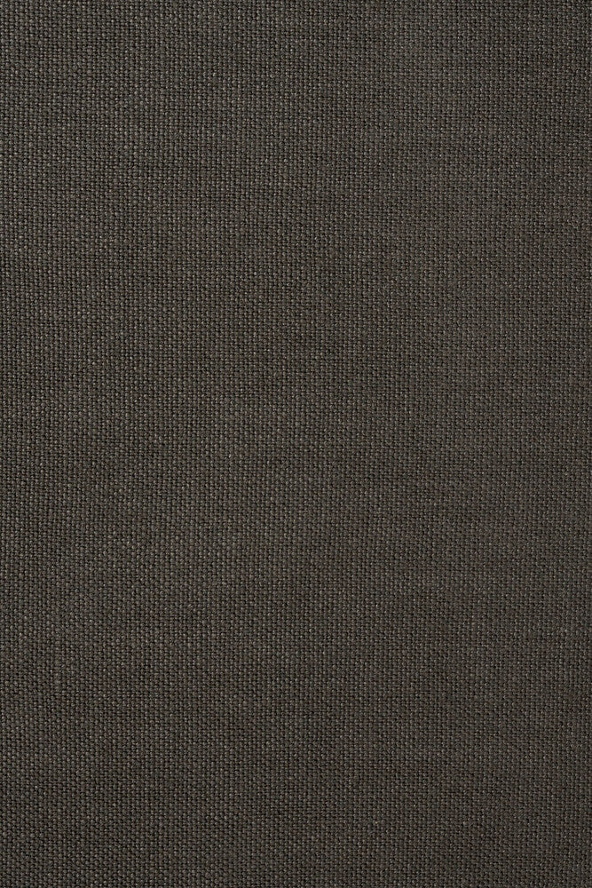 Panel Lounge Chair | Varnished Teak | Dark Brown | Rattan Roasted | Grey Linen