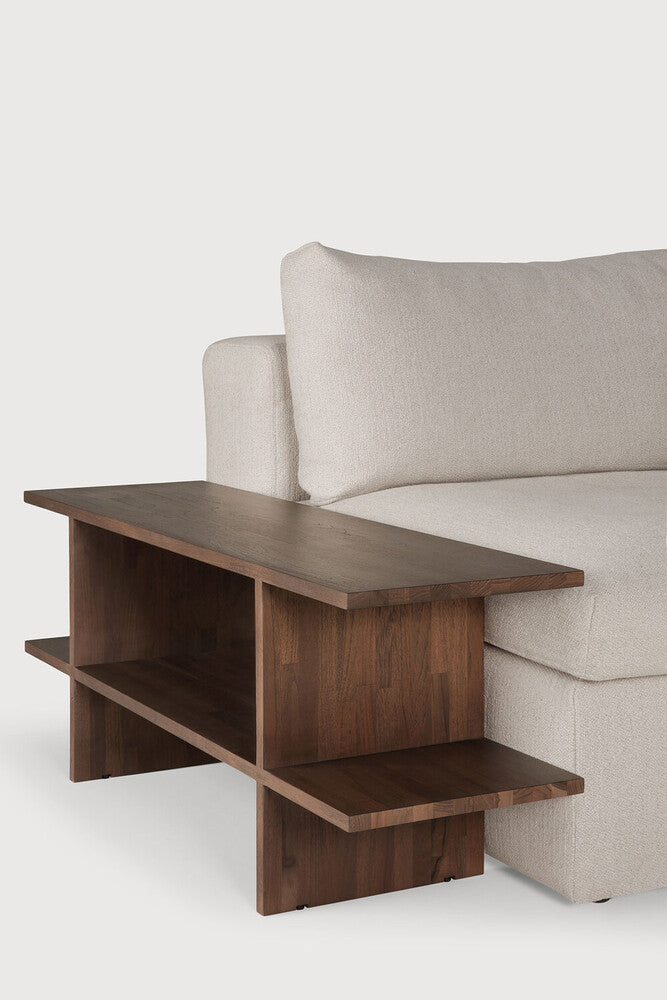 Kabuki Side Table | Varnished Teak | Brown | Rectangular