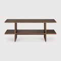Kabuki Side Table | Varnished Teak | Brown | Rectangular