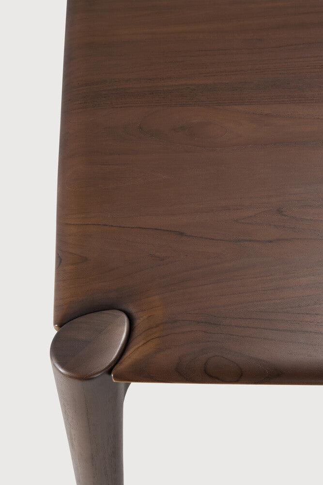 Pi Dining Table | Varnished Teak | Brown | Rectangular | 79" X 37"
