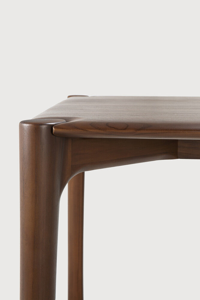 Pi Dining Table | Varnished Teak | Brown | Rectangular | 63" X 31"
