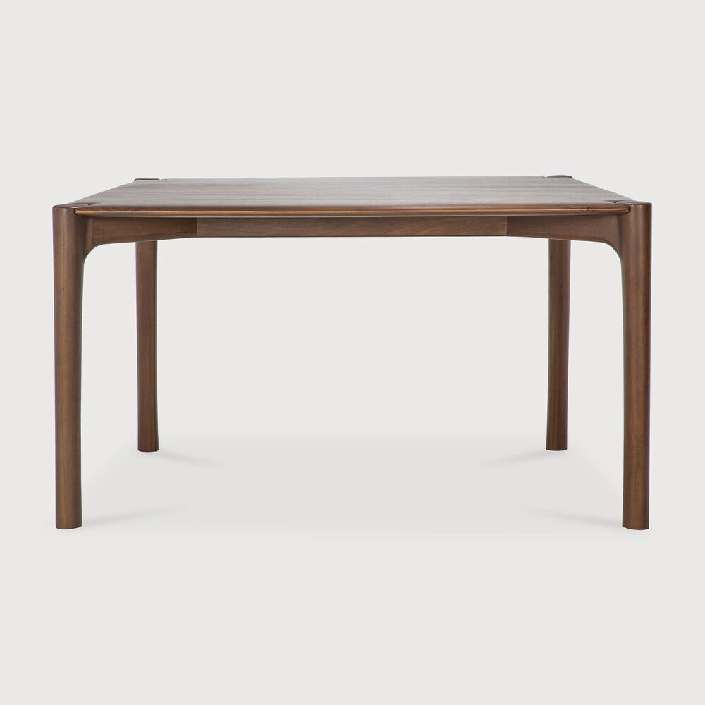 Pi Dining Table | Varnished Teak | Brown | Rectangular | 55" X 31"