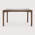 Pi Dining Table | Varnished Teak | Brown | Rectangular | 55" X 31"