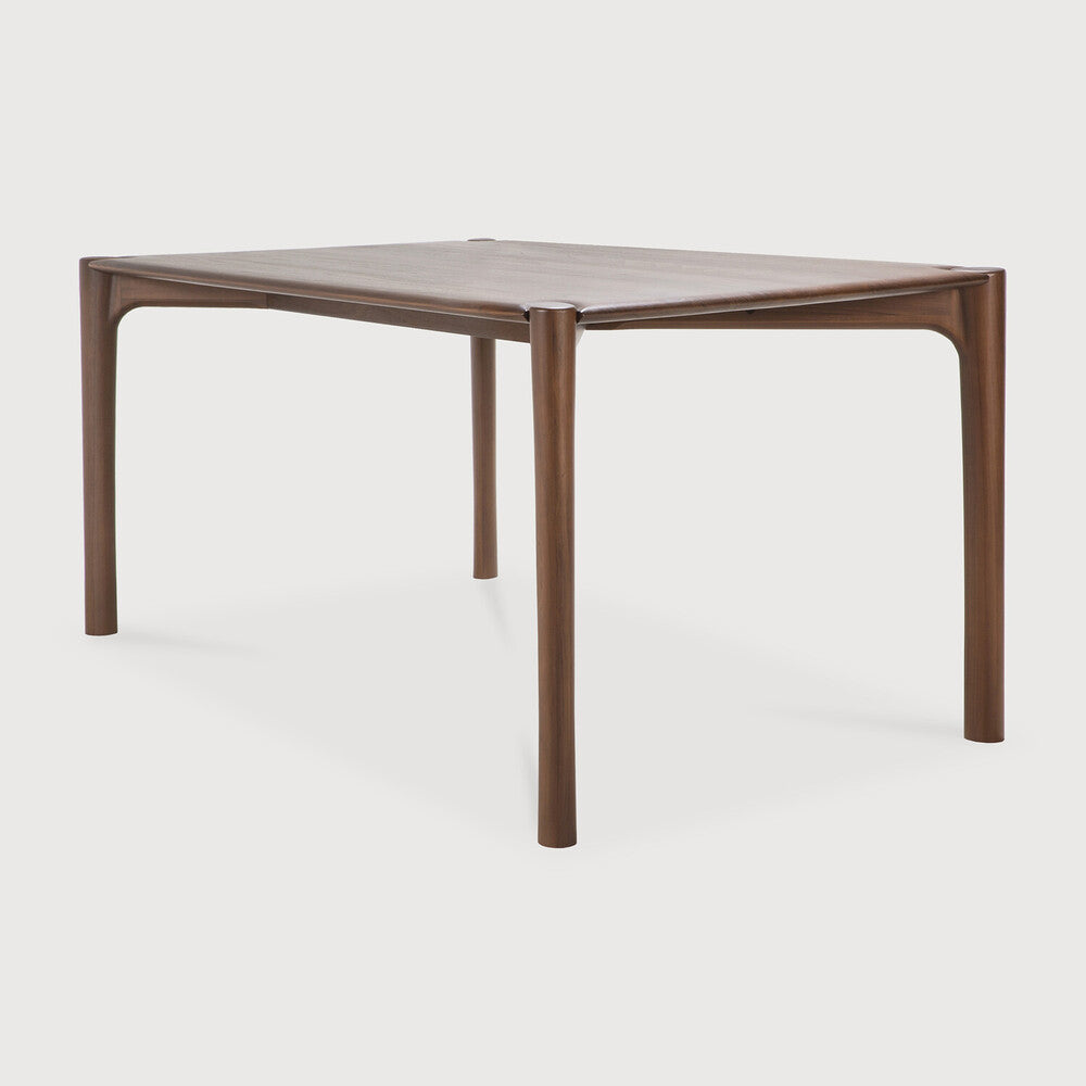 Pi Dining Table | Varnished Teak | Brown | Rectangular | 71" X 35"