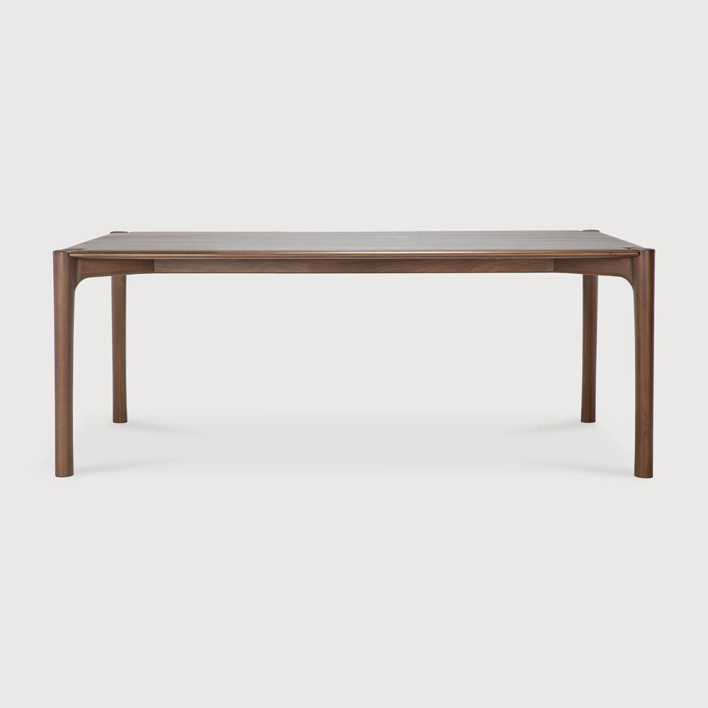 Pi Dining Table | Varnished Teak | Brown | Rectangular | 79" X 37"