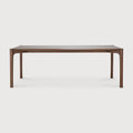 Pi Dining Table | Varnished Teak | Brown | Rectangular | 87" X 37"