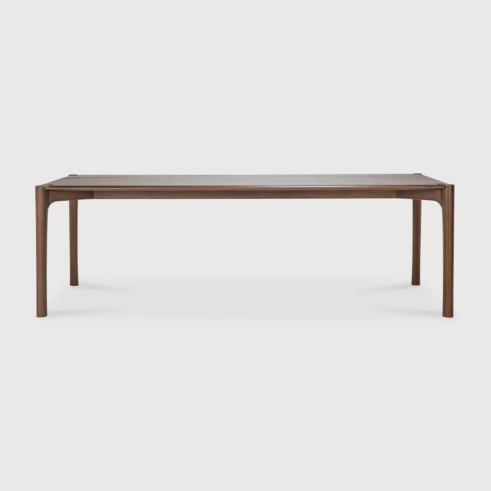 Pi Dining Table | Varnished Teak | Brown | Rectangular | 94" X 39"