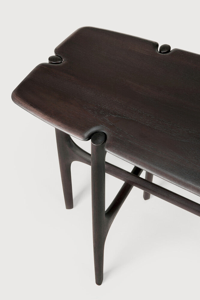 Pi Console | Varnished Teak | Dark Brown | 6 Legs