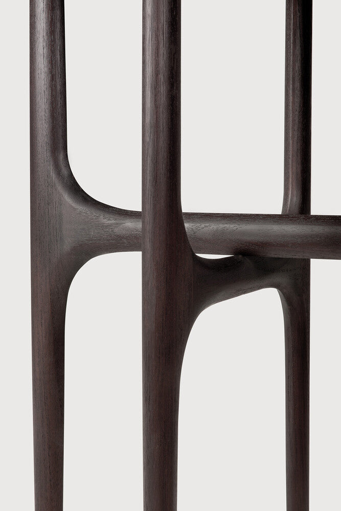 Pi Console | Varnished Teak | Dark Brown | 6 Legs