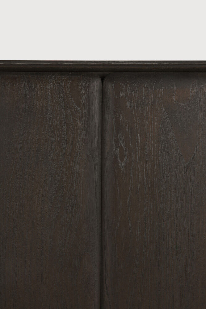 Pi Sideboard | Varnished Teak | Dark Brown | 4 Doors