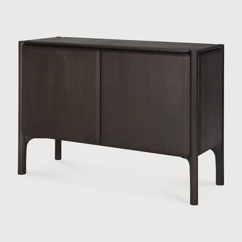 Pi Sideboard | Varnished Teak | Dark Brown | 2 Doors