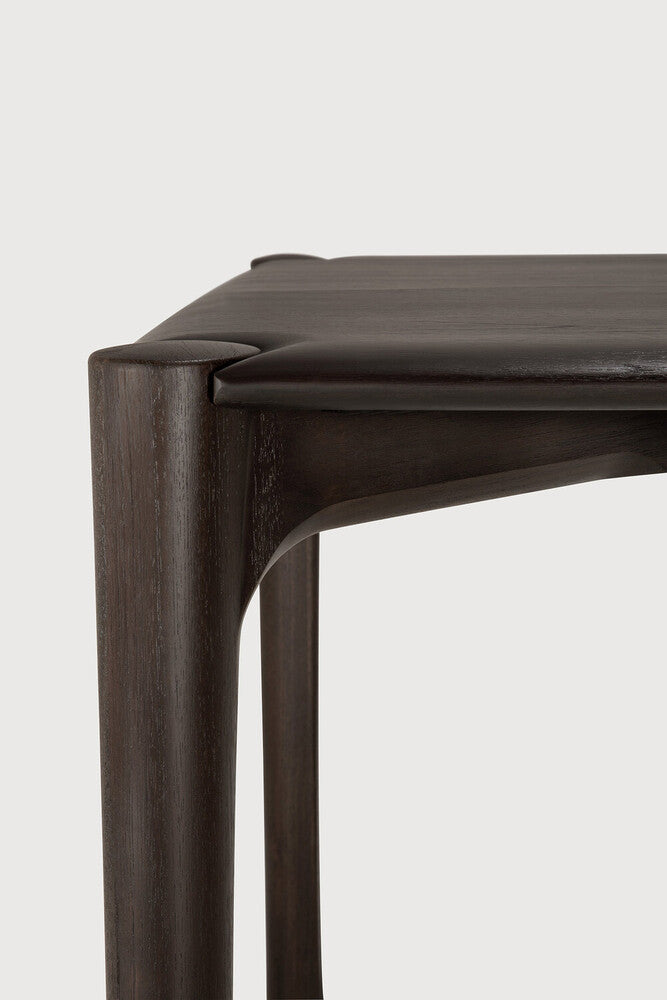 Pi Dining Table | Varnished Teak | Dark Brown | Rectangular | 79" X 37"