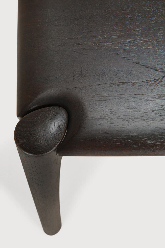 Pi Dining Table | Varnished Teak | Dark Brown | Rectangular | 63" X 31"