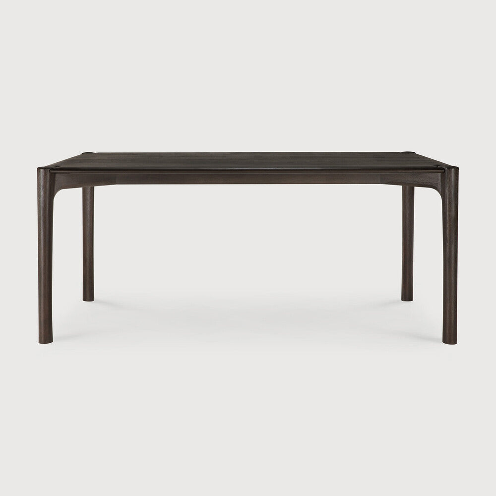 Pi Dining Table | Varnished Teak | Dark Brown | Rectangular | 71" X 35"